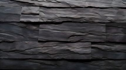 Dark grey and black slate background or texture (ai generated)