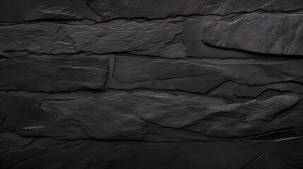 Dark grey and black slate background or texture (ai generated)