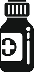 Fototapeta premium Hike medical bottle icon simple vector. Travel accessories. Forest vacation