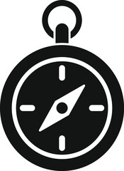 Travel compass icon simple vector. Trip equipment. Sport vacation