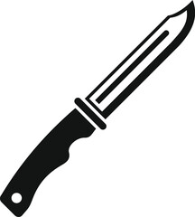 Camp knife icon simple vector. Travel equipment. Sport vacation