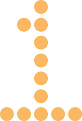 Recolorable Digital Scoreboard Number