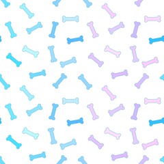 Cartoon animals seamless bones and dog pattern for wrapping paper and fabrics and linens and kids clothes
