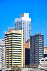 Fototapeta na wymiar Old architecture in Downtown Atlanta Skyline 