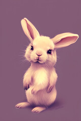 Obraz premium Diigitale Zeichnung eines Hasen