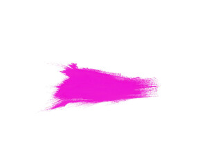 Pink paint brush on white background. Art brush for draw