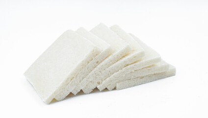 Roti Tawar Kupas or sliced bread. selective focus