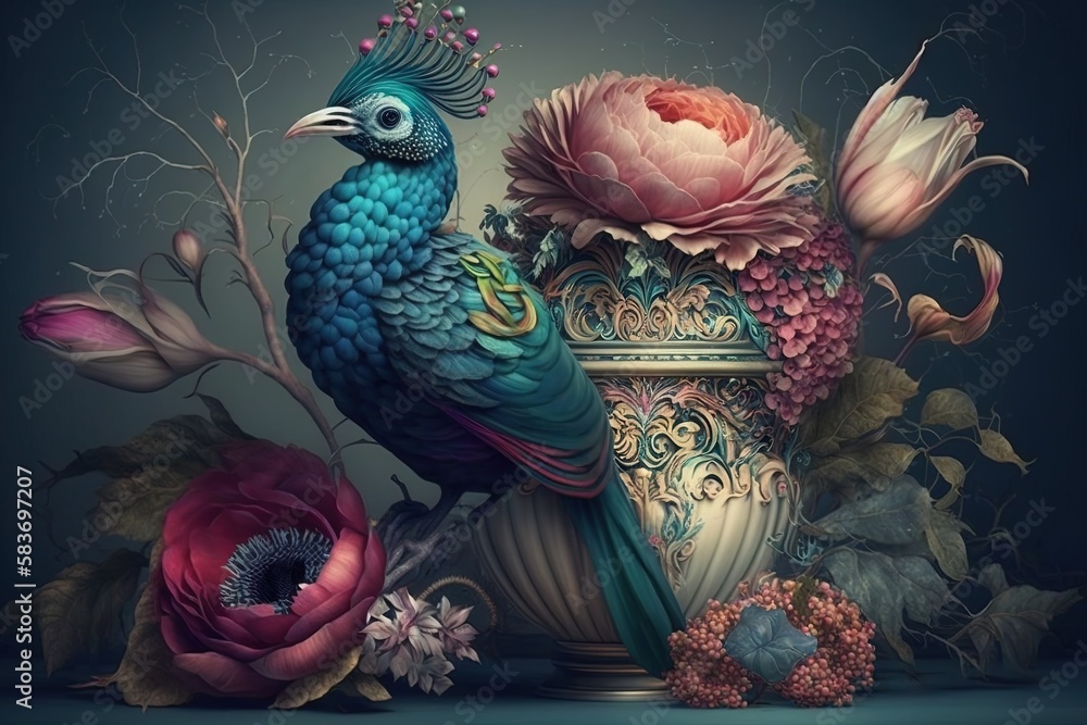 Poster visions of splendid fanciful merging generative ai