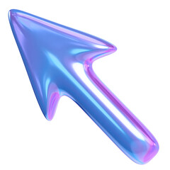 Naklejka premium 3D Arrow holographic