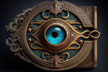 Obraz premium Wonders of Renewed Life Discovered Within a Sacred Talisman Generative AI