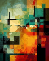 abstract background with squares