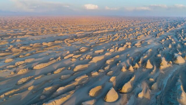 Dasht-e-Lut, Lut desert, hottest desert in the world, Iran (aerial photography)
