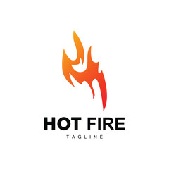 Hot Flame Logo, Fire Vector, Abstract Fire Icon Design