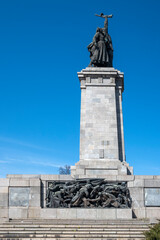 Fototapeta na wymiar Monument of the Soviet Army in Sofia, Bulgaria