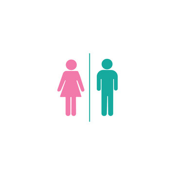 Male and female icon design, simple and elegant