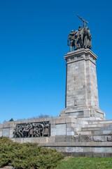 Fototapeta na wymiar Monument of the Soviet Army in Sofia, Bulgaria