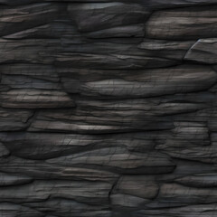 Dark grey and black slate seamless texture (ai generated)