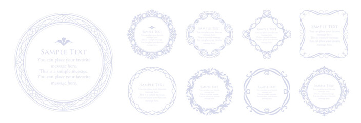 夏をイメージしたエレガントなウエディングカード素材コレクション