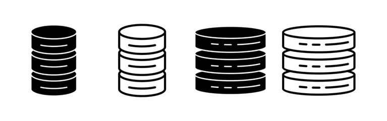 Database icon vector for web and mobile app. database sign and symbol