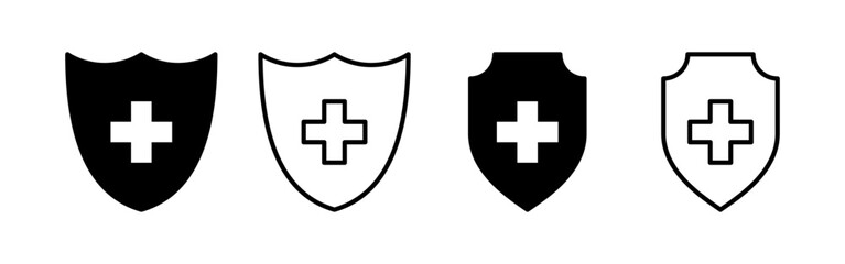 Health insurance icon vector for web and mobile app. Insurance document sign and symbol