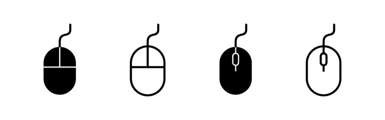 Mouse icon vector for web and mobile app. click sign and symbol. pointer icon vector.
