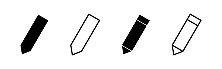 Pencil icon vector for web and mobile app. pen sign and symbol. edit icon vector