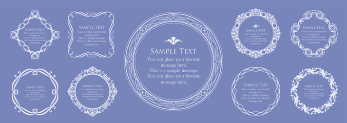 夏をイメージしたエレガントなウエディングカード素材コレクション