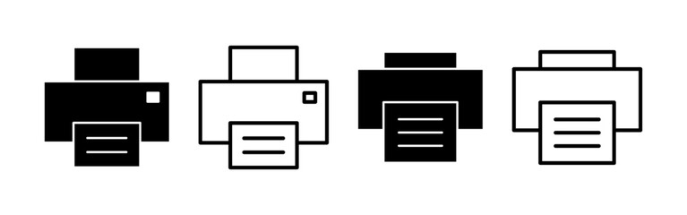 Print icon vector for web and mobile app. printer sign and symbol
