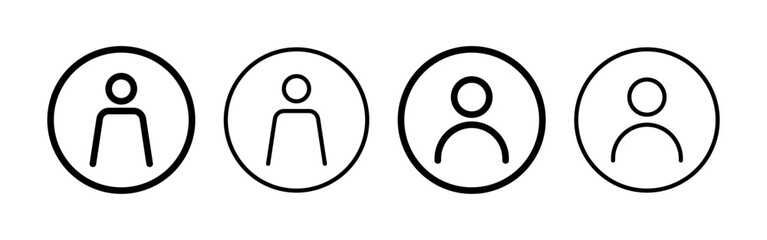 Obraz premium User Icon vector for web and mobile app. person sign and symbol. people icon.