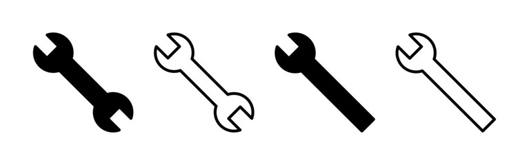 Wrench icon vector for web and mobile app. repair icon. tools sign and symbol