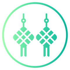 ketupat gradient icon