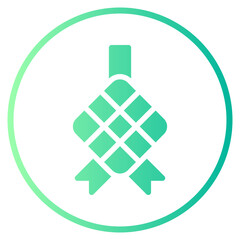 ketupat gradient icon