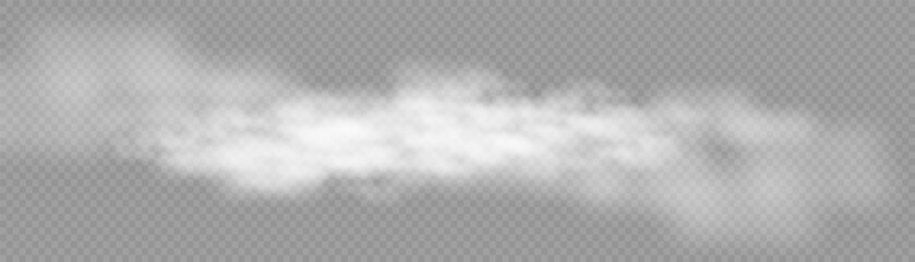 White fog or smoke on a dark copy space background. Vector illustration