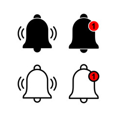 Bell Icon vector illustration. Notification sign and symbol for web site design