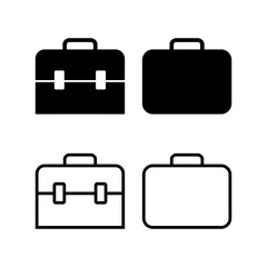 Briefcase icon vector illustration. suitcase sign and symbol. luggage symbol.