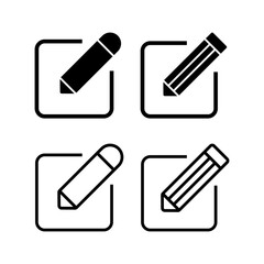 Edit icon vector illustration. edit document sign and symbol. edit text icon. pencil. sign up