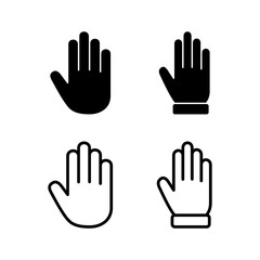 Hand icon vector illustration. hand sign and symbol. hand gesture