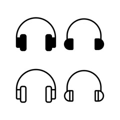 Headphone icon vector illustration. Headphone sign and symbol