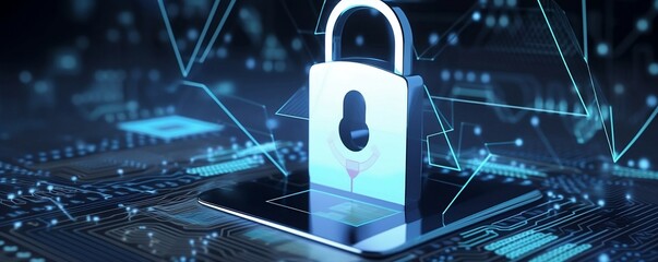 Ein ganzheitlicher Ansatz zum Schutz digitaler Daten: Datenschutz, Privatsphäre und Cyber-Sicherheit in einer vernetzten Welt - obrazy, fototapety, plakaty