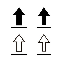 Upload icon vector illustration. load data sign and symbol