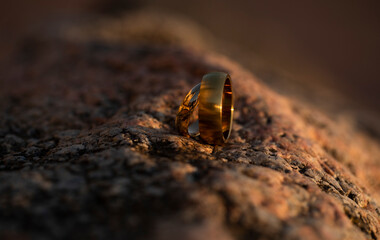 Wedding rings. Love concept. Sensual. Wedding. Bride. Golden rings. 