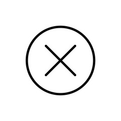 Close vector icon trendy style illustration on white backgroud..eps