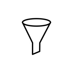 Filter vector icon, sorting symbol. flat vector illustration for web site or mobile app.eps