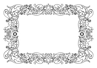 ゴシック風飾り枠