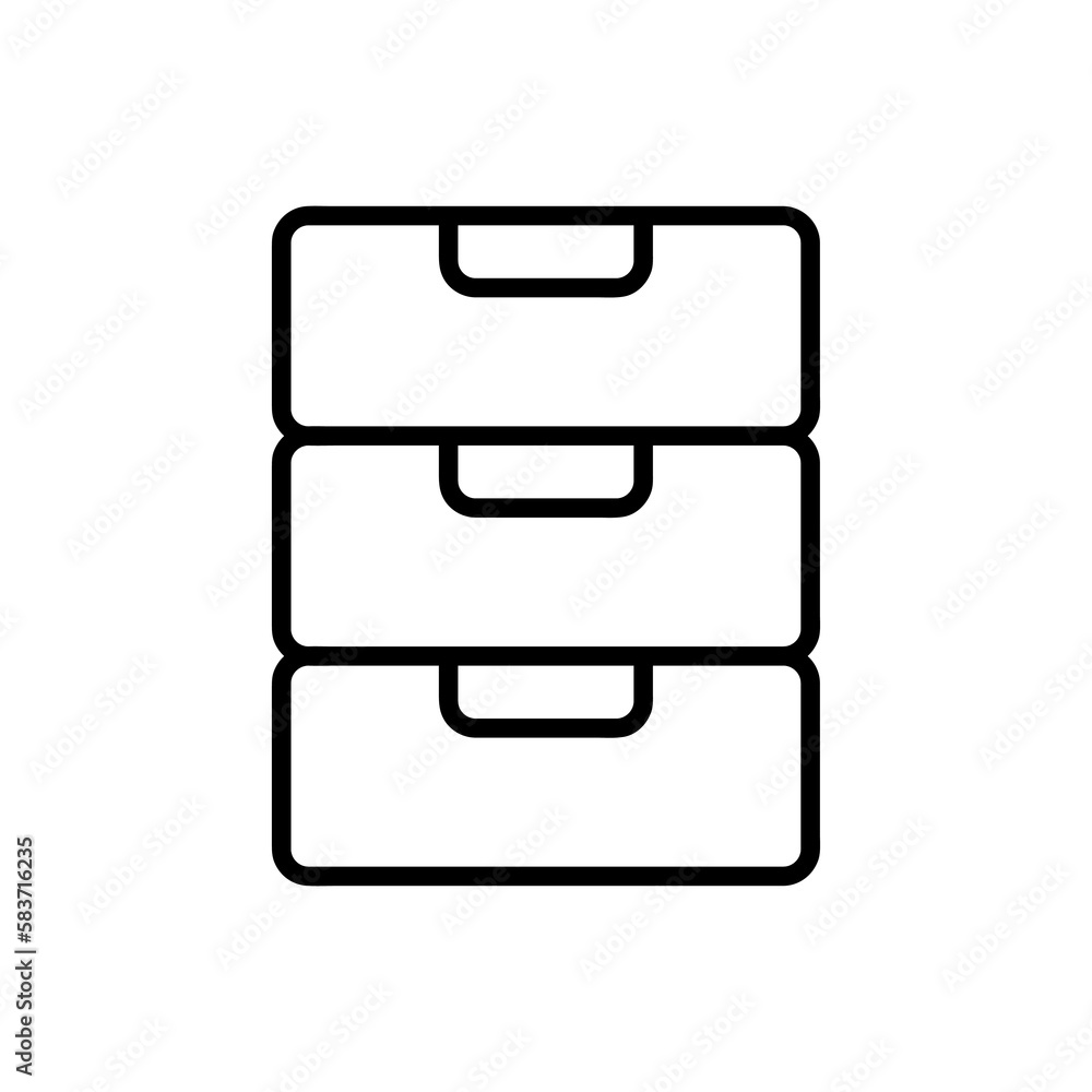 Poster archive vector icon, documents flat vector illustration for web site or mobile app.eps