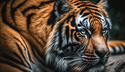 Obraz premium close up of a tiger in the zoo