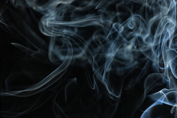 texture smoke black background, bract air waves fog
