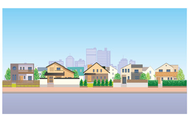 街並みイラスト