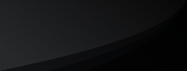 Premium abstract background in minimalist black with fancy dark geometric elements.