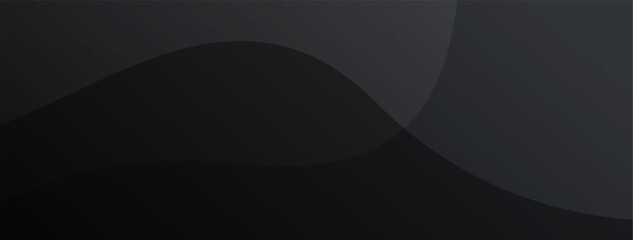 Premium abstract background in minimalist black with fancy dark geometric elements.